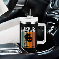 Life Is Better With Pickleball Tumbler With Handle Funny Dink Saying