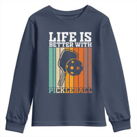 Life Is Better With Pickleball Youth Sweatshirt Funny Dink Saying - Wonder Print Shop