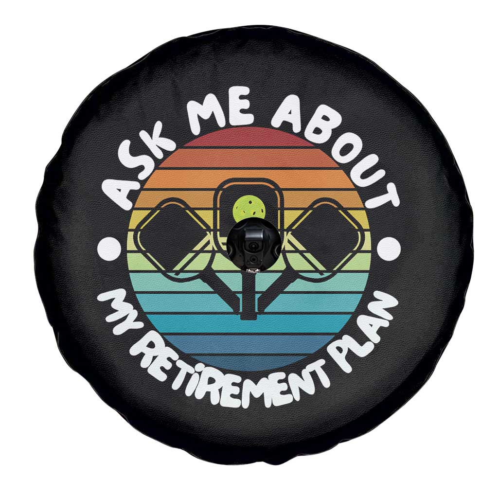 My Retirement Plan Spare Tire Cover Funny Pickleball Gift - Wonder Print Shop