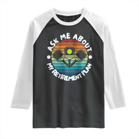 My Retirement Plan Raglan Shirt Funny Pickleball Gift - Wonder Print Shop