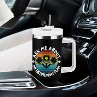 My Retirement Plan Tumbler With Handle Funny Pickleball Gift