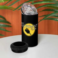 Funny Retirement Plan 4 in 1 Can Cooler Tumbler Pickleball Gift For Lovers
