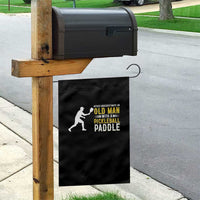 Funny Pickleball Lover Garden Flag Never Underestimate Old Man - Wonder Print Shop