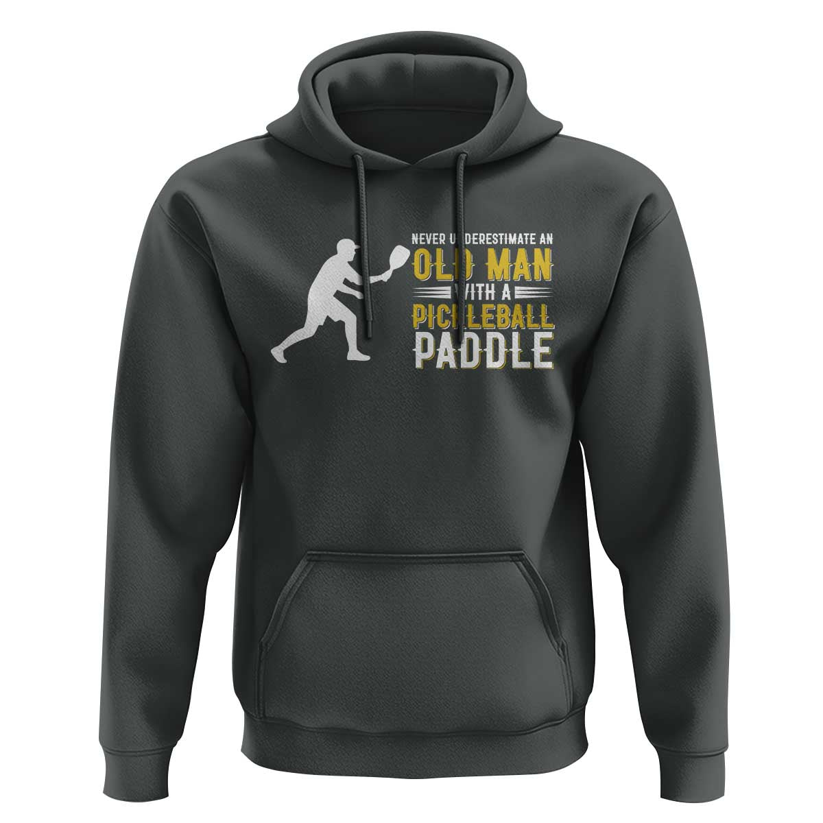 Funny Pickleball Lover Hoodie Never Underestimate Old Man - Wonder Print Shop