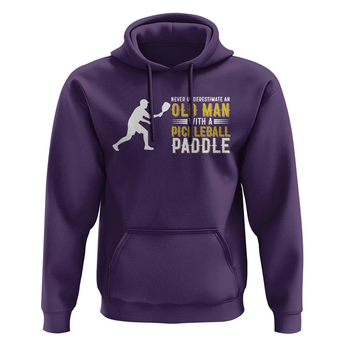 Funny Pickleball Lover Hoodie Never Underestimate Old Man - Wonder Print Shop