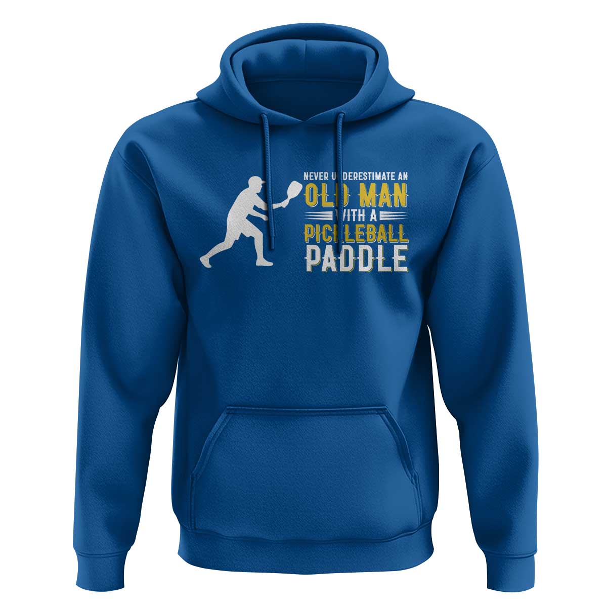Funny Pickleball Lover Hoodie Never Underestimate Old Man - Wonder Print Shop