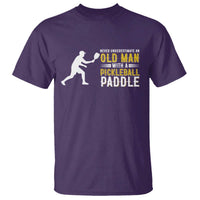 Funny Pickleball Lover T Shirt Never Underestimate Old Man - Wonder Print Shop