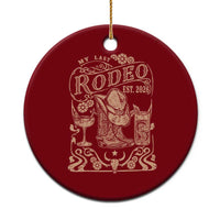 My Last Rodeo Western Bachelorette Party Bride 2026 Ceramic Ornament Cowgirl Wedding Gift