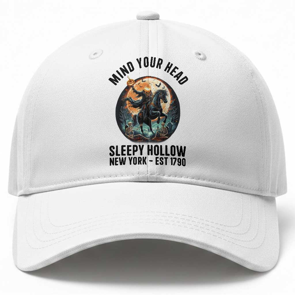 Headless Horseman Baseball Cap Mind Your Head Haunted Gift