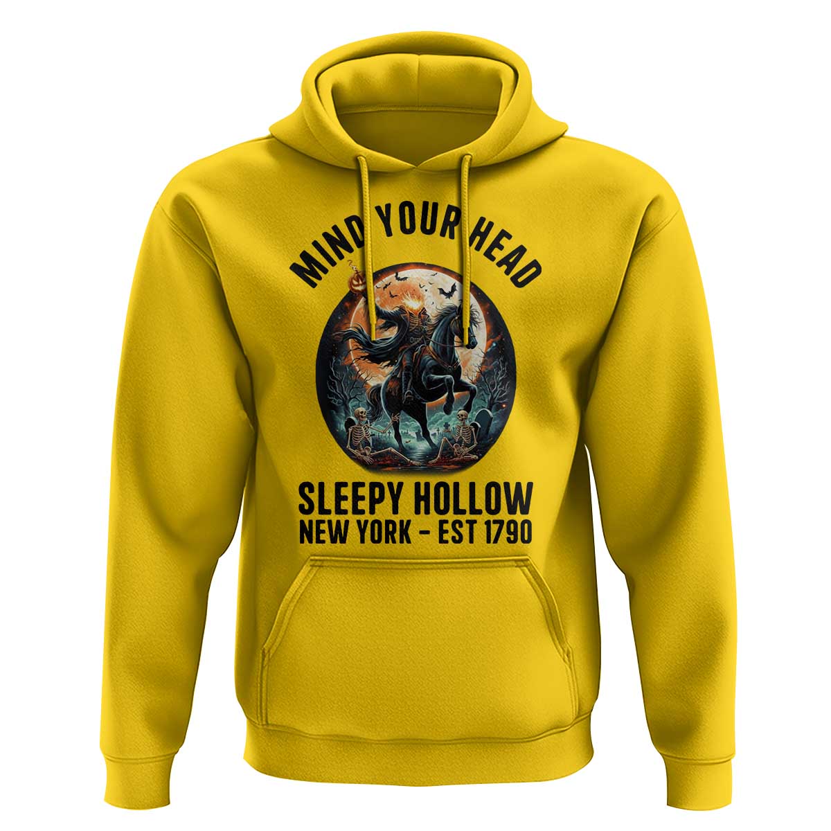 Headless Horseman Hoodie Mind Your Head Haunted Gift - Wonder Print Shop