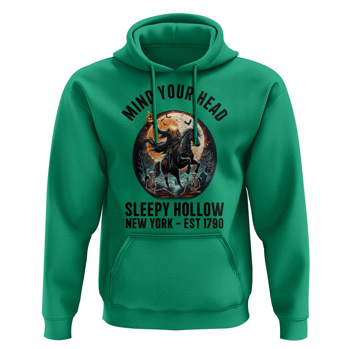 Headless Horseman Hoodie Mind Your Head Haunted Gift - Wonder Print Shop