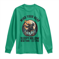 Headless Horseman Long Sleeve Shirt Mind Your Head Haunted Gift - Wonder Print Shop