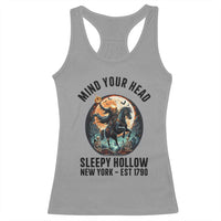 Headless Horseman Racerback Tank Top Mind Your Head Haunted Gift - Wonder Print Shop