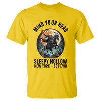 Headless Horseman T Shirt Mind Your Head Haunted Gift - Wonder Print Shop