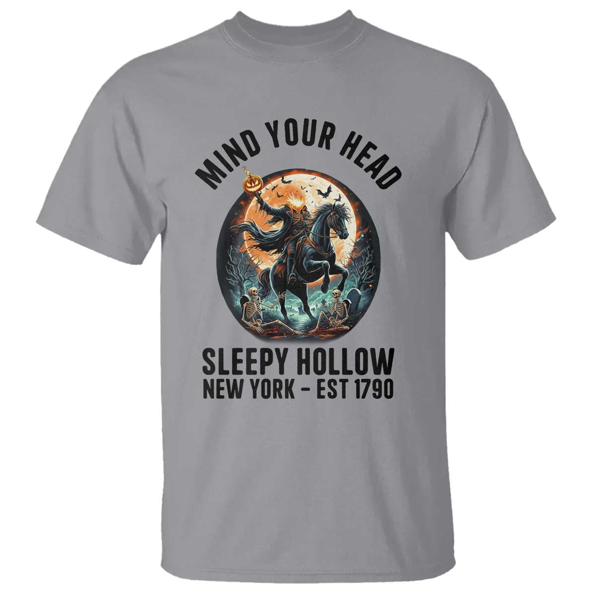 Headless Horseman T Shirt Mind Your Head Haunted Gift - Wonder Print Shop
