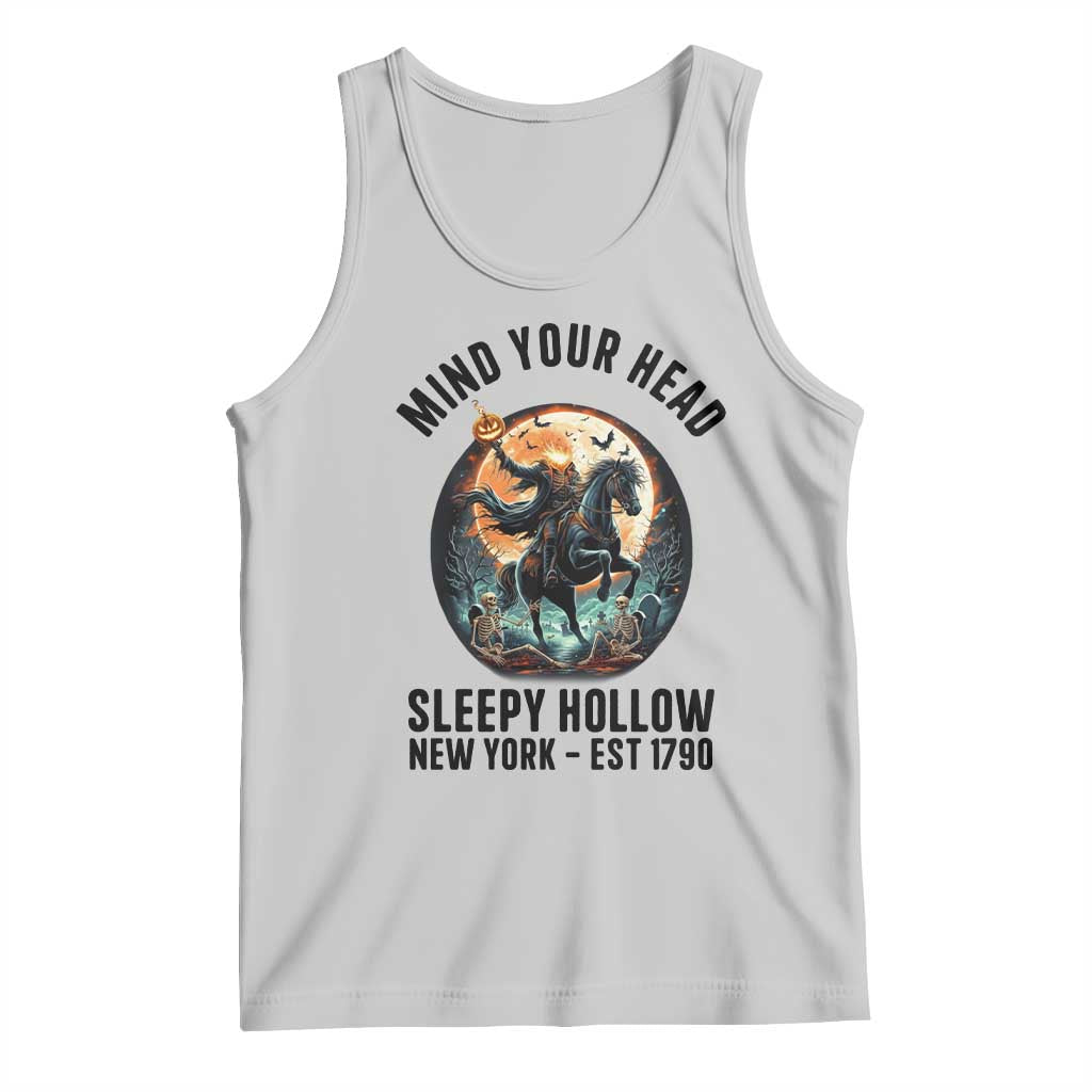 Headless Horseman Tank Top Mind Your Head Haunted Gift - Wonder Print Shop