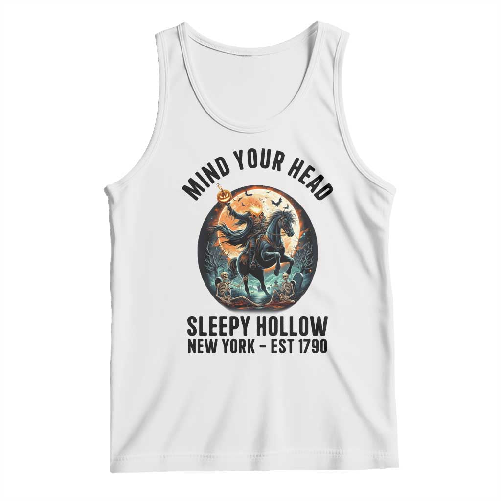 Headless Horseman Tank Top Mind Your Head Haunted Gift - Wonder Print Shop
