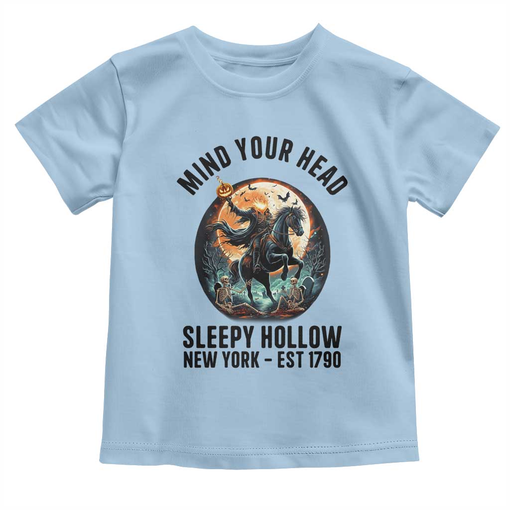 Headless Horseman Toddler T Shirt Mind Your Head Haunted Gift - Wonder Print Shop