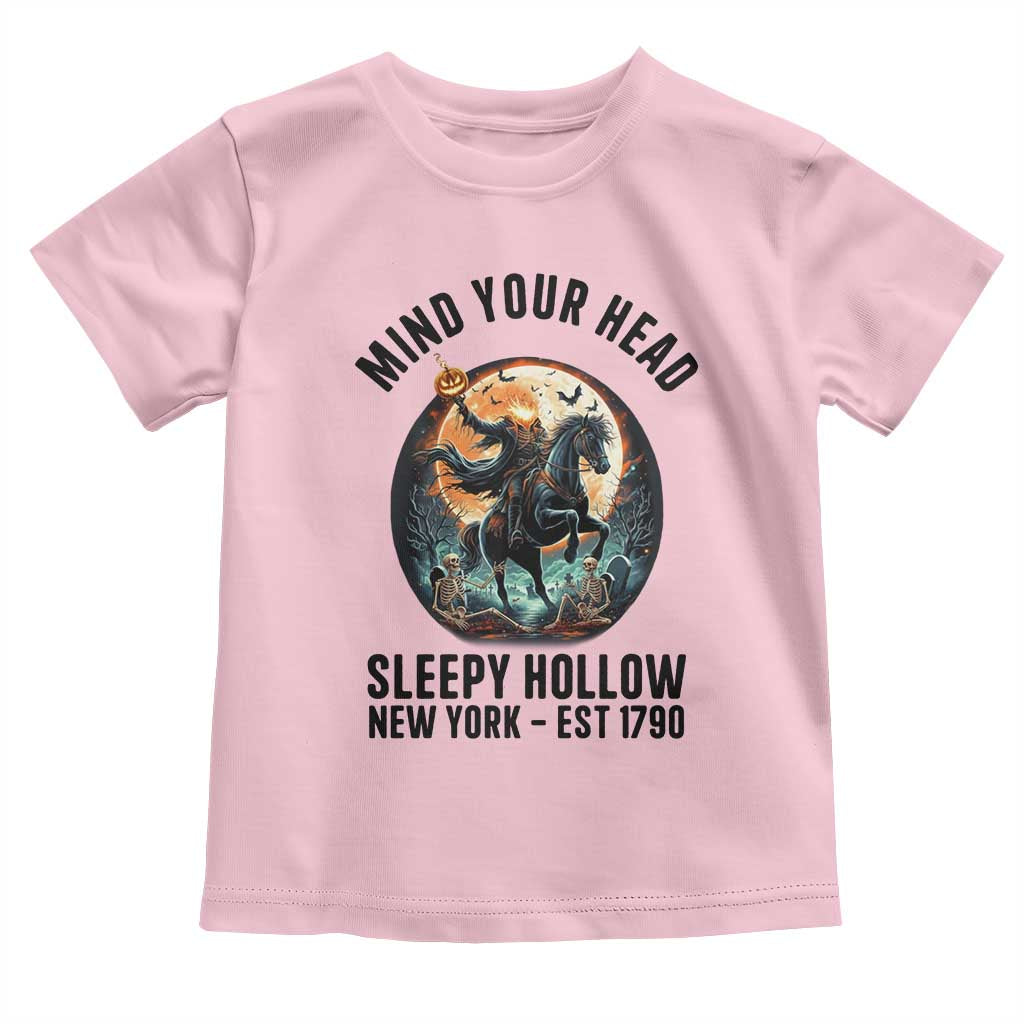 Headless Horseman Toddler T Shirt Mind Your Head Haunted Gift - Wonder Print Shop