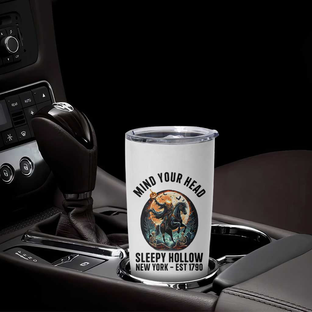 Headless Horseman Tumbler Cup Mind Your Head Haunted Gift