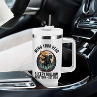Headless Horseman Tumbler With Handle Mind Your Head Haunted Gift