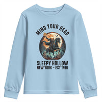 Headless Horseman Youth Sweatshirt Mind Your Head Haunted Gift - Wonder Print Shop