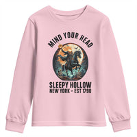 Headless Horseman Youth Sweatshirt Mind Your Head Haunted Gift - Wonder Print Shop