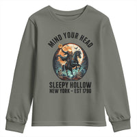 Headless Horseman Youth Sweatshirt Mind Your Head Haunted Gift - Wonder Print Shop