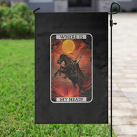 Headless Horseman Garden Flag Where Is My Head Gothic Tarot Gift - Wonder Print Shop