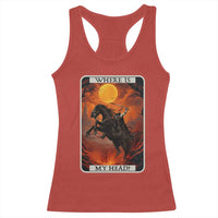 Headless Horseman Racerback Tank Top Where Is My Head Gothic Tarot Gift - Wonder Print Shop