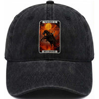 Headless Horseman Washed Cotton Baseball Cap Where Is My Head Gothic Tarot Gift