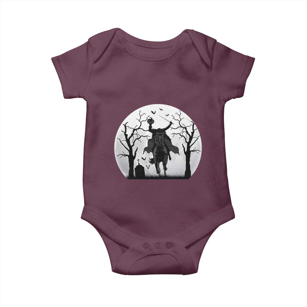 Headless Horseman Baby Onesie Gothic Horror Halloween Gift - Wonder Print Shop