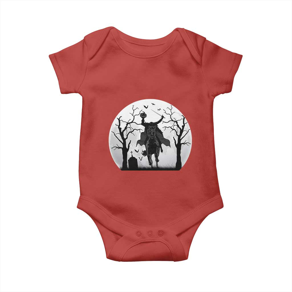 Headless Horseman Baby Onesie Gothic Horror Halloween Gift - Wonder Print Shop