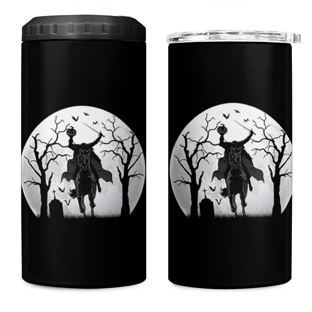 Headless Horseman 4 in 1 Can Cooler Tumbler Gothic Horror Halloween Gift
