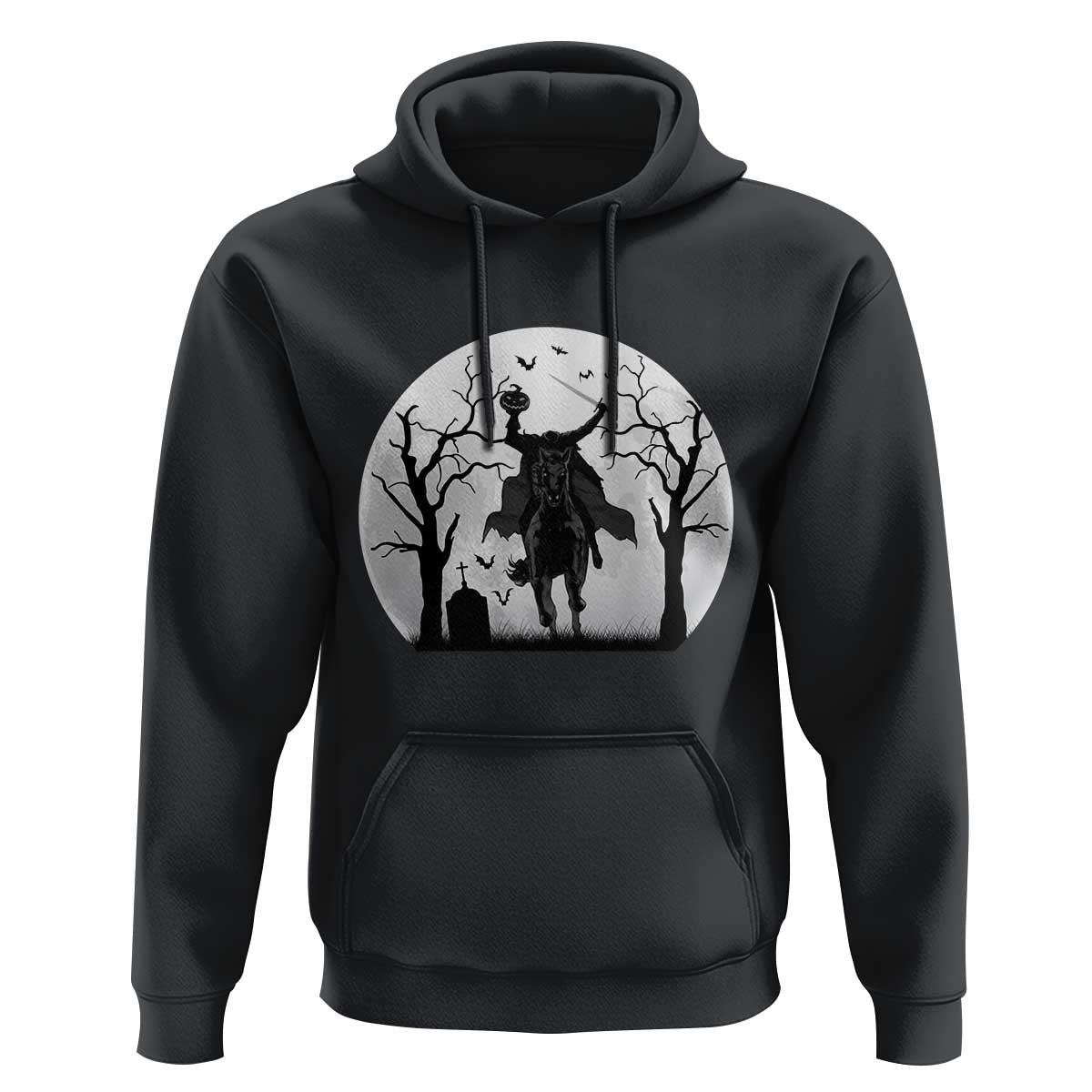 Headless Horseman Hoodie Gothic Horror Halloween Gift - Wonder Print Shop