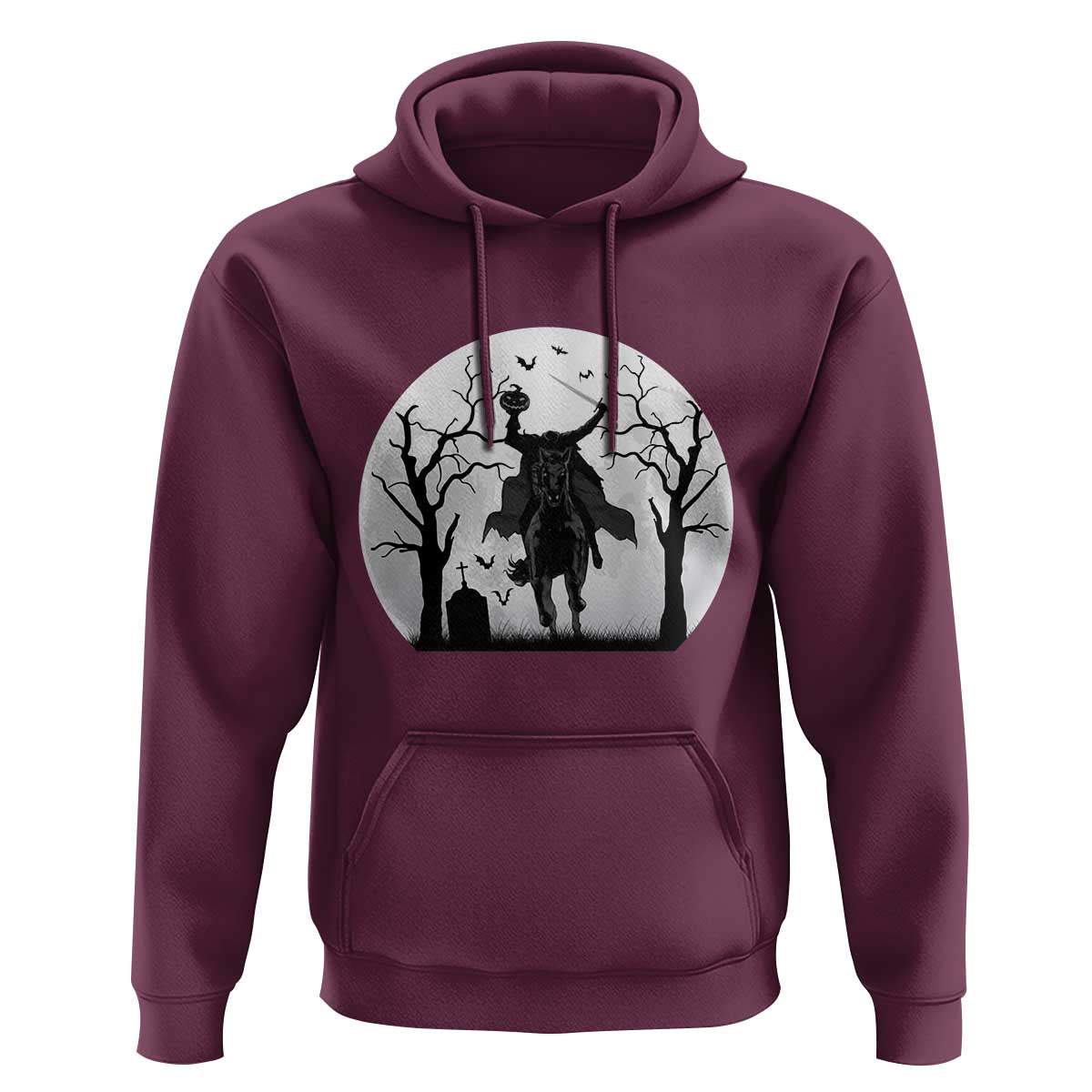 Headless Horseman Hoodie Gothic Horror Halloween Gift - Wonder Print Shop