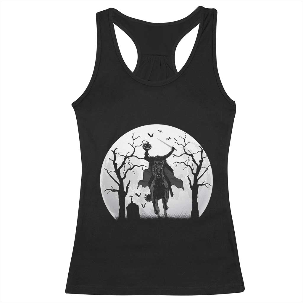 Headless Horseman Racerback Tank Top Gothic Horror Halloween Gift - Wonder Print Shop