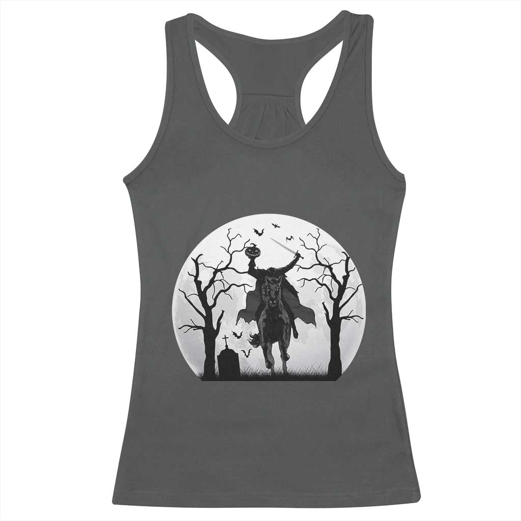 Headless Horseman Racerback Tank Top Gothic Horror Halloween Gift - Wonder Print Shop