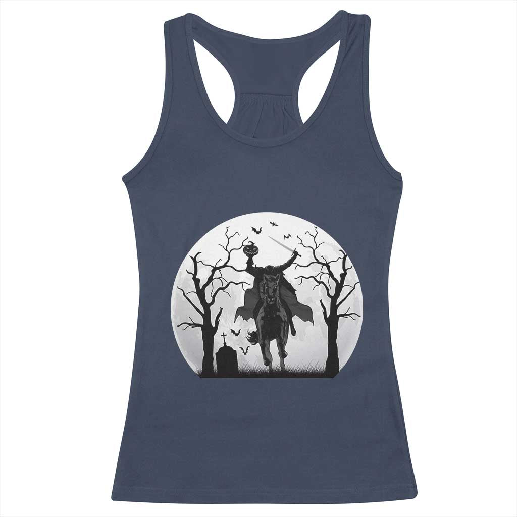 Headless Horseman Racerback Tank Top Gothic Horror Halloween Gift - Wonder Print Shop
