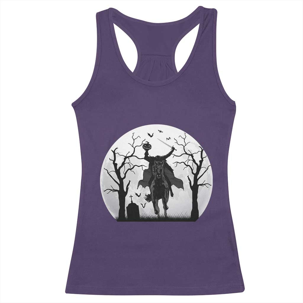 Headless Horseman Racerback Tank Top Gothic Horror Halloween Gift - Wonder Print Shop
