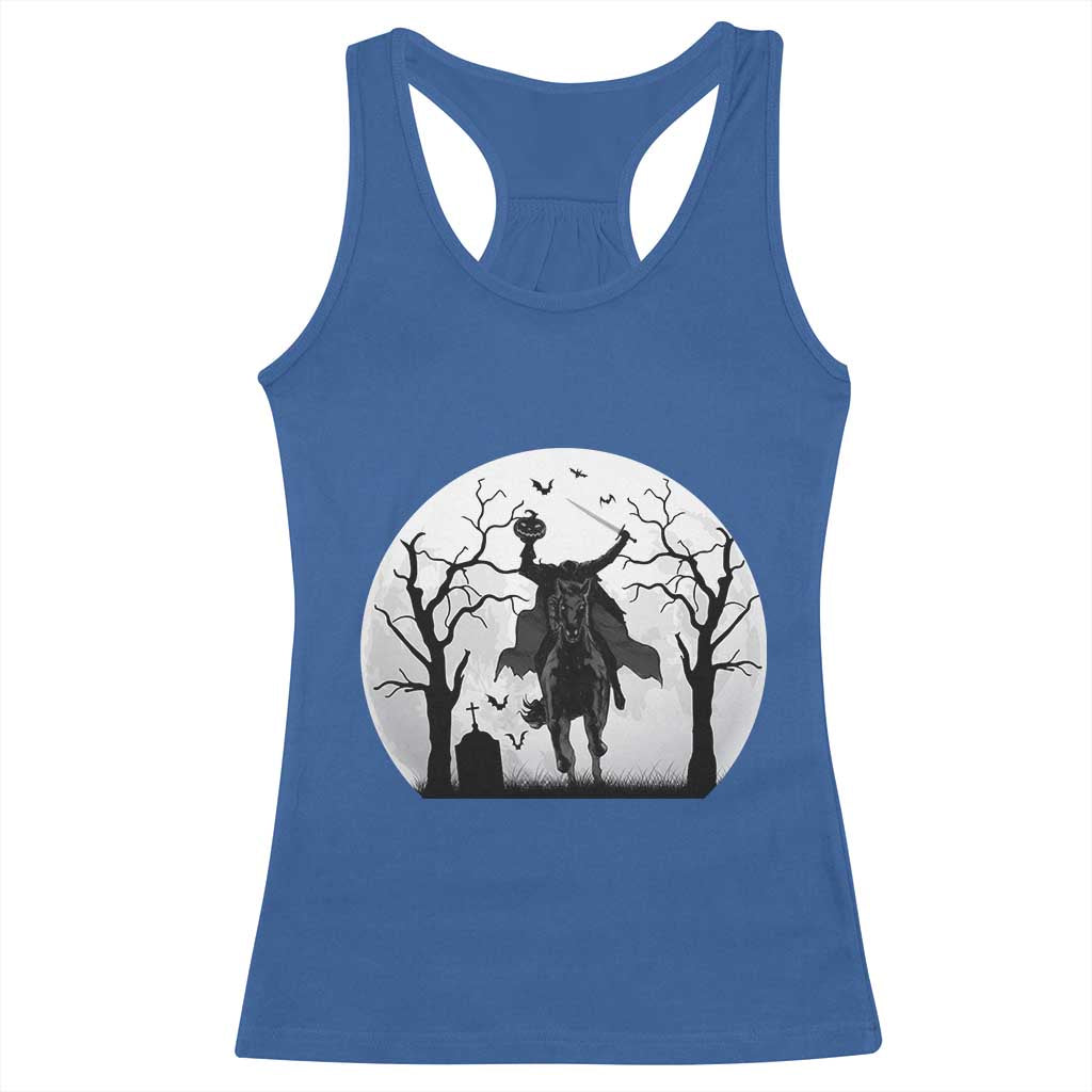 Headless Horseman Racerback Tank Top Gothic Horror Halloween Gift - Wonder Print Shop