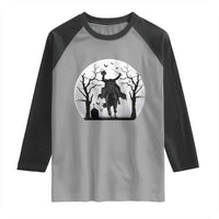 Headless Horseman Raglan Shirt Gothic Horror Halloween Gift - Wonder Print Shop