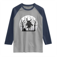 Headless Horseman Raglan Shirt Gothic Horror Halloween Gift - Wonder Print Shop