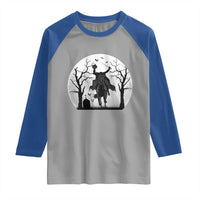 Headless Horseman Raglan Shirt Gothic Horror Halloween Gift - Wonder Print Shop