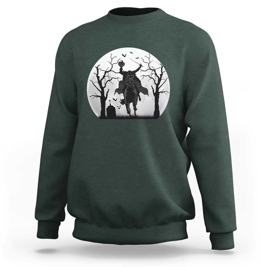 Headless Horseman Sweatshirt Gothic Horror Halloween Gift - Wonder Print Shop
