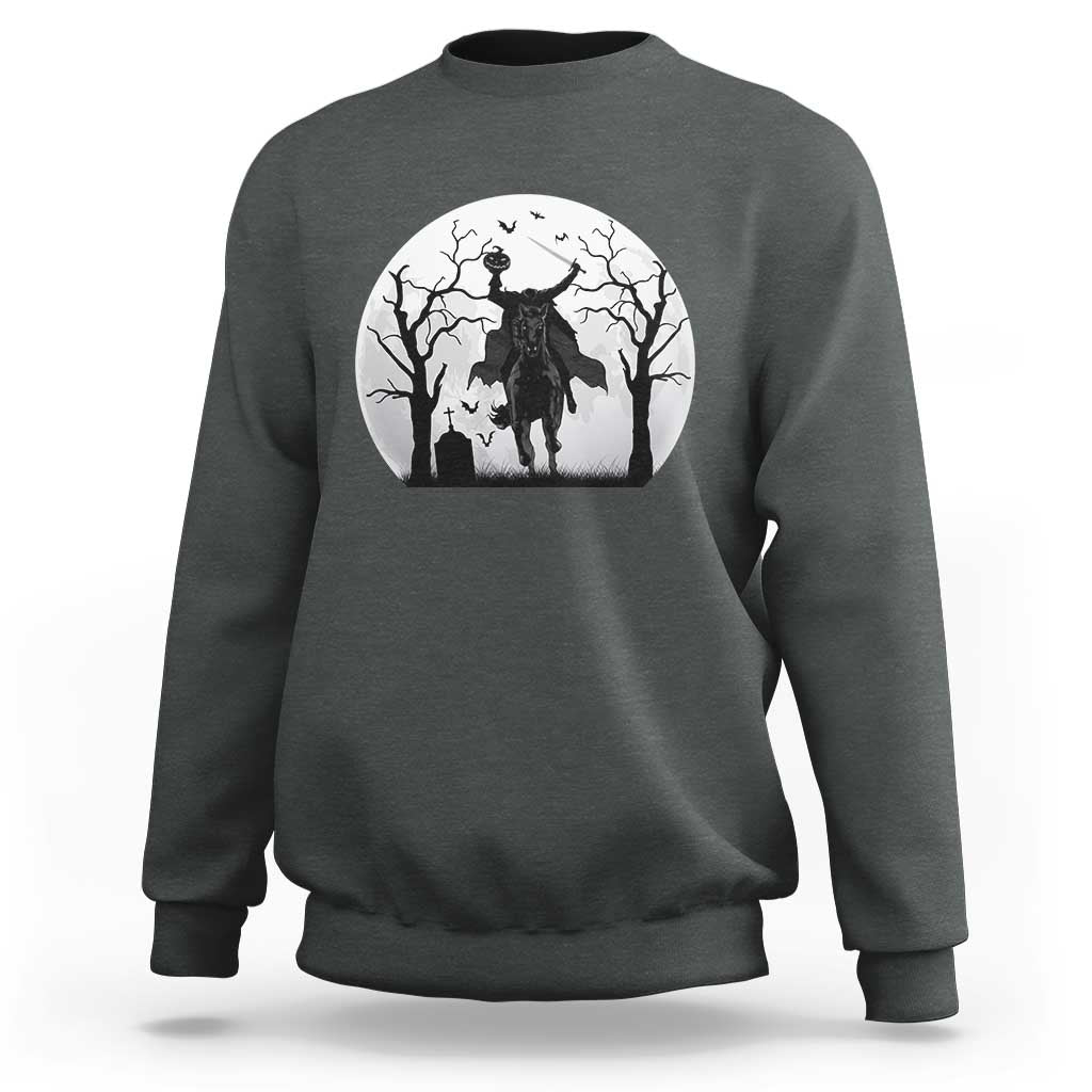 Headless Horseman Sweatshirt Gothic Horror Halloween Gift - Wonder Print Shop
