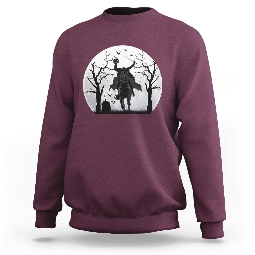 Headless Horseman Sweatshirt Gothic Horror Halloween Gift - Wonder Print Shop