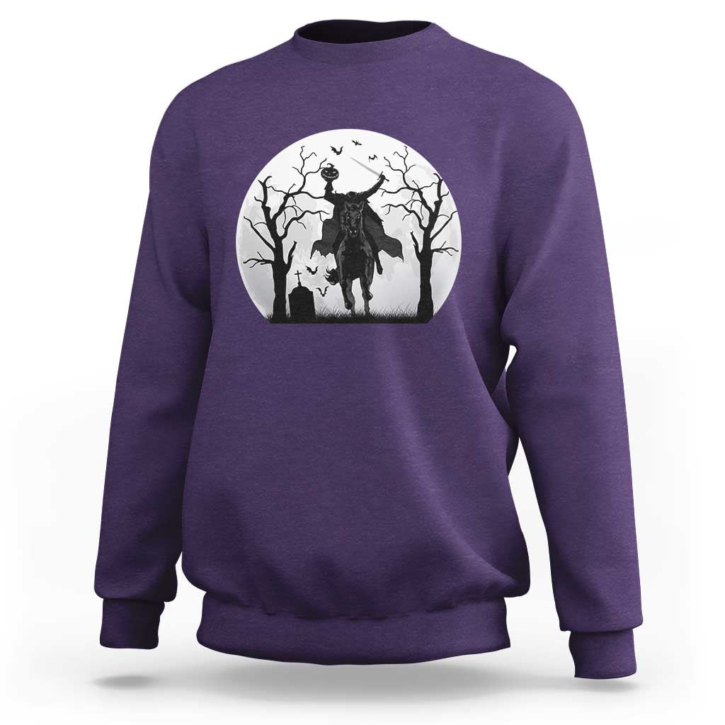 Headless Horseman Sweatshirt Gothic Horror Halloween Gift - Wonder Print Shop