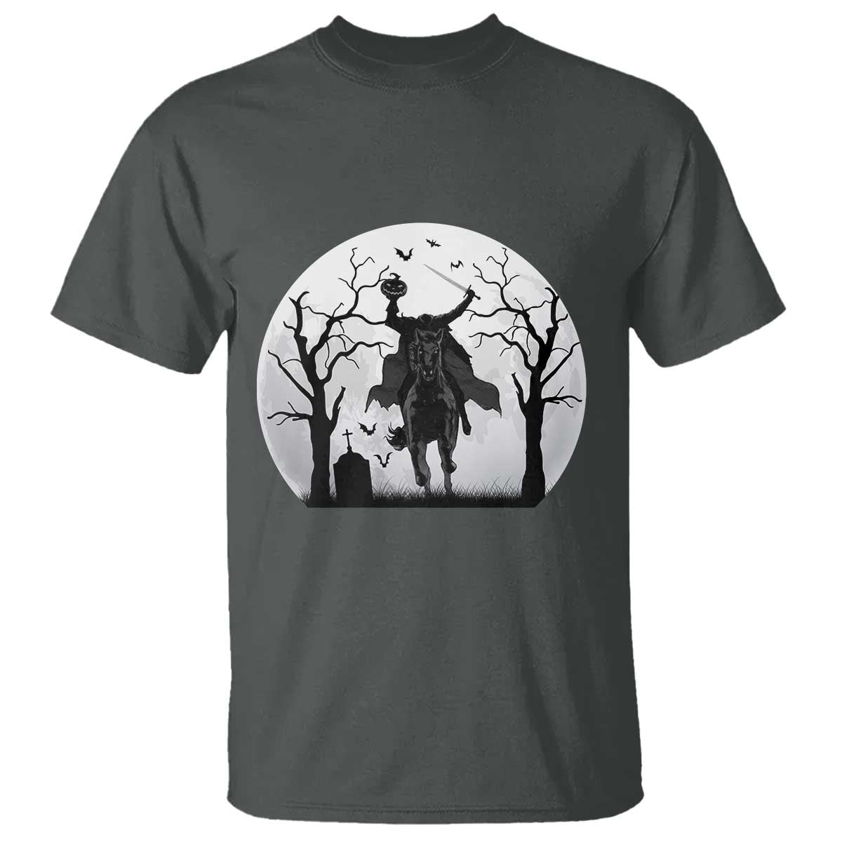 Headless Horseman T Shirt Gothic Horror Halloween Gift - Wonder Print Shop
