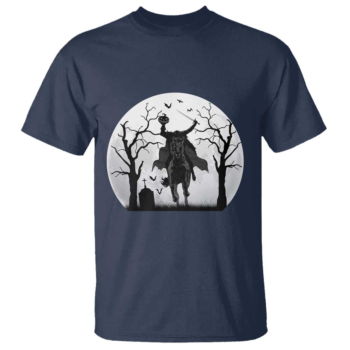 Headless Horseman T Shirt Gothic Horror Halloween Gift - Wonder Print Shop